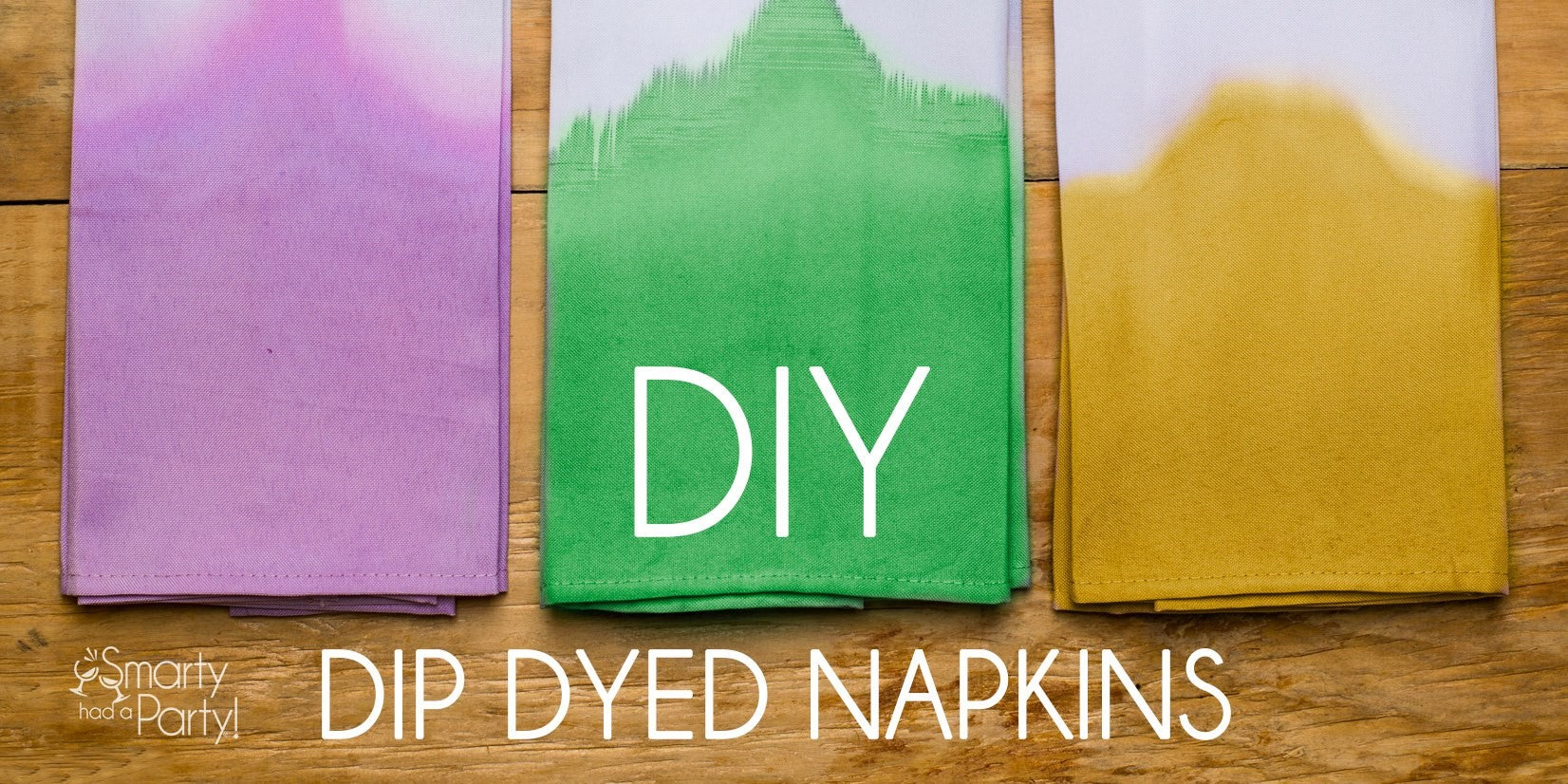 How to Dip-Dye Napkins For Entertaining?