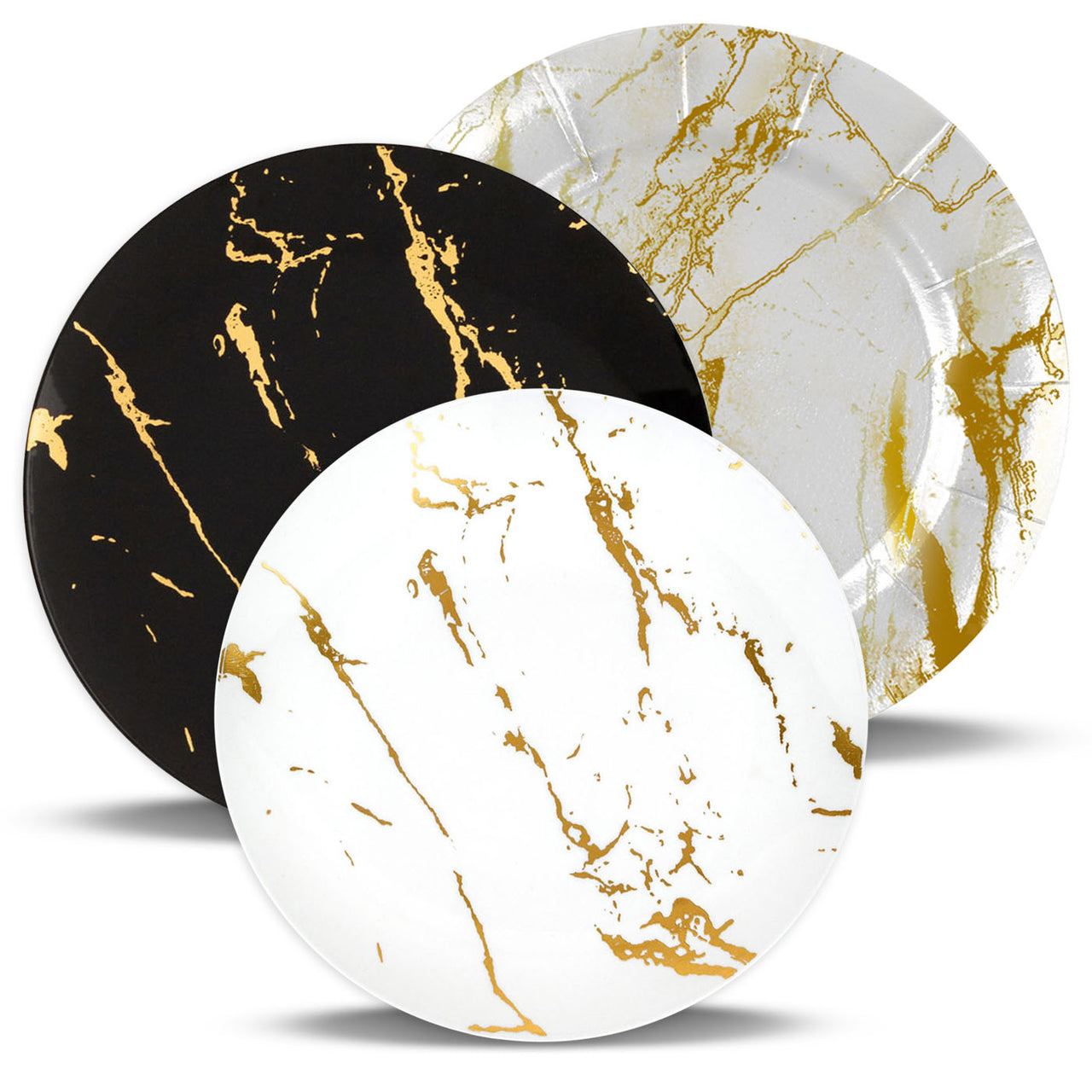 Marble Stroke Collection | Plastic Dinnerware | Smarty Had A Party