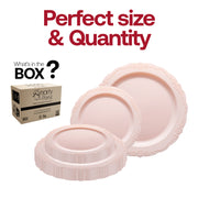10-inch round dinner plate in pink, perfect for presenting main courses with a touch of elegance