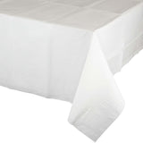 White Rectangular Disposable Paper Tablecloths (54" x 108")