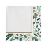 Eucalyptus Greens Paper Beverage Napkins