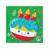 Bubbly Birthday Paper Beverage Napkins