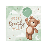 Teddy Bear Paper Beverage Napkins