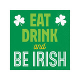 Irish Wshs Eat Drnk And Be Irish Paper Beverage Napkins