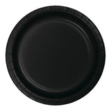 Black Velvet Sturdy Style Round Disposable Paperboard Dinner Plates (9")