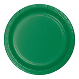 Emerald Green Sturdy Style Round Disposable Paperboard Banquet Plates (10")