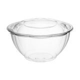 40 oz. Clear PET Salad Bowls with Lids