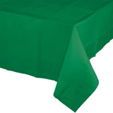 Emerald Green Rectangular Disposable Paper Tablecloths (54" x 108")