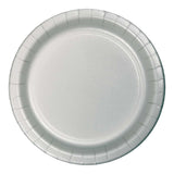 Shimmering Silver Dessert Paper Plates (7")