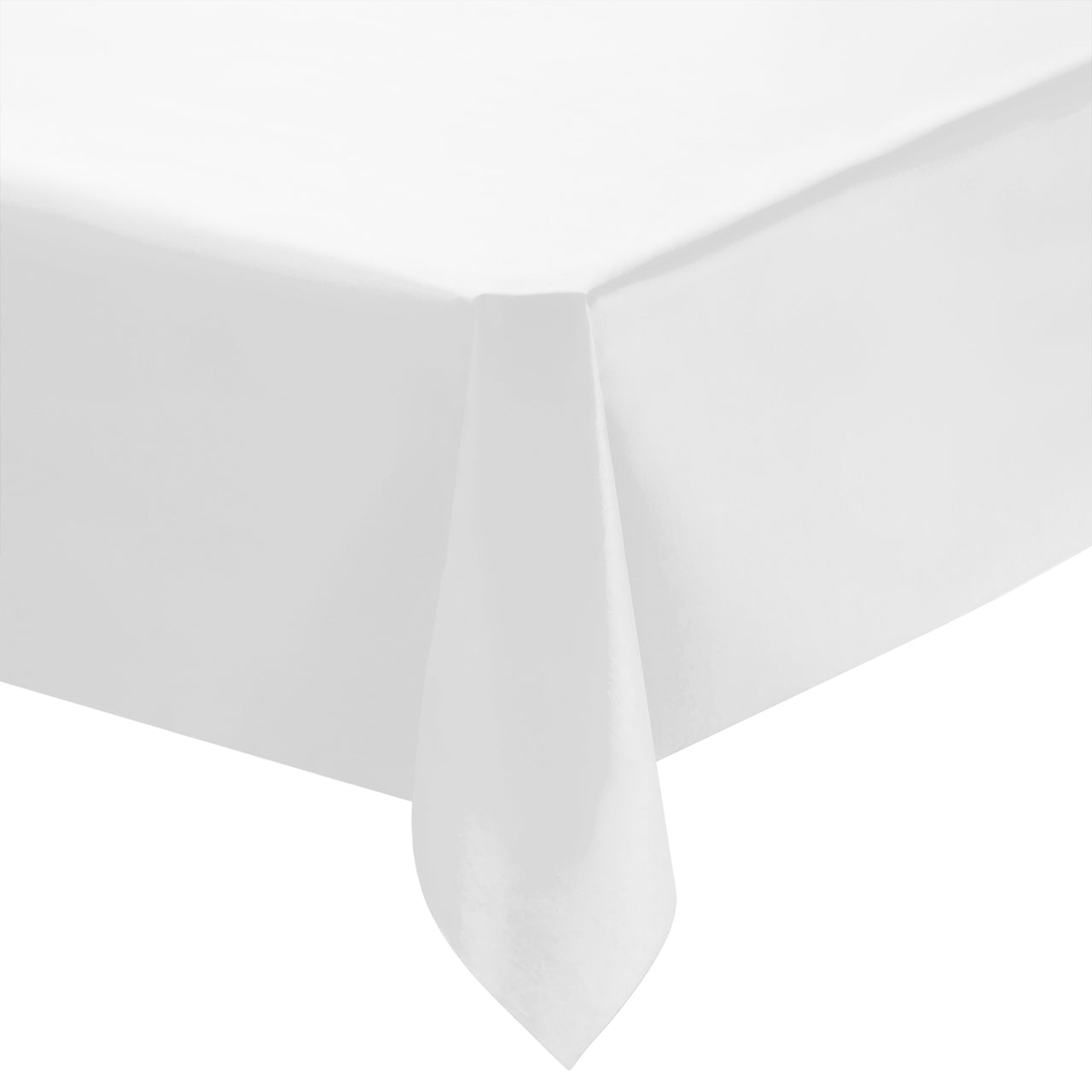 White Rectangular Linen-Like Tablecloths (50" x 108")