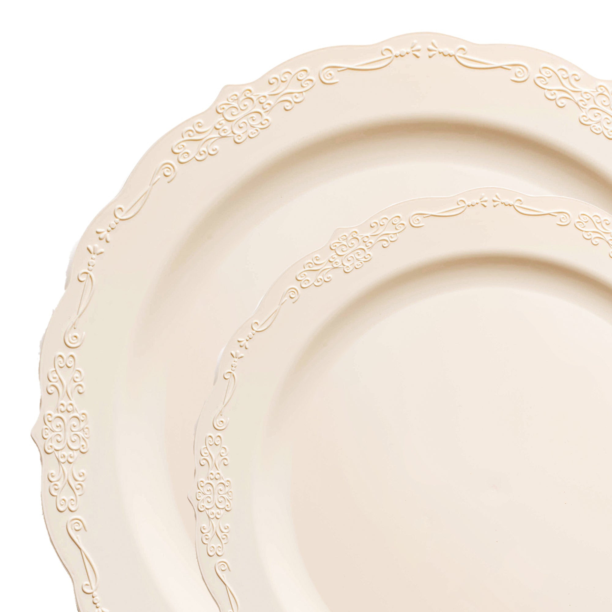 Ivory dinner plates best sale