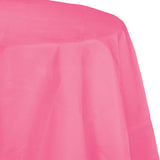 Candy Pink Octy Round Disposable Paper Tablecloths (82")