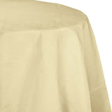 Ivory Octy Round Disposable Paper Tablecloths (82")