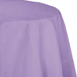 Luscious Lavender Octy Round Disposable Paper Tablecloths (82")