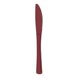 Add energy to your table setting with Red Disposable Plastic Party Knives