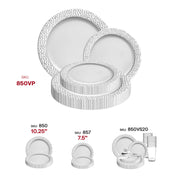 An excellent choice for weddings, formal dinners, and celebratory events, this dinnerware set enhances every dining experience with elevated style