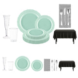 Breakfast at Tiffany’s Party Set displayed in elegant turquoise and silver for a stylish event.