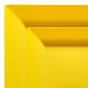 Bright and vibrant Yellow Square Plastic Dinnerware Set, designed to add a cheerful touch to your table