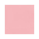 Classic pink paper cocktail napkins with 10" x 10" unfolded size, ideal for drinks and parties; pack includes 600 disposable napkins.