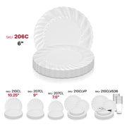 Clear Flair Plastic Pastry Plates (6") SKU | Smarty Had A Party