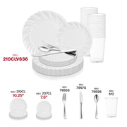 Clear Flair Plastic Wedding Value Set SKU | Smarty Had A Party
