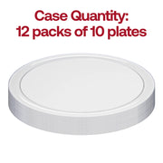Clear Flat Round Disposable Plastic Dinner Plates (10") Quantity | Smarty Had A Party