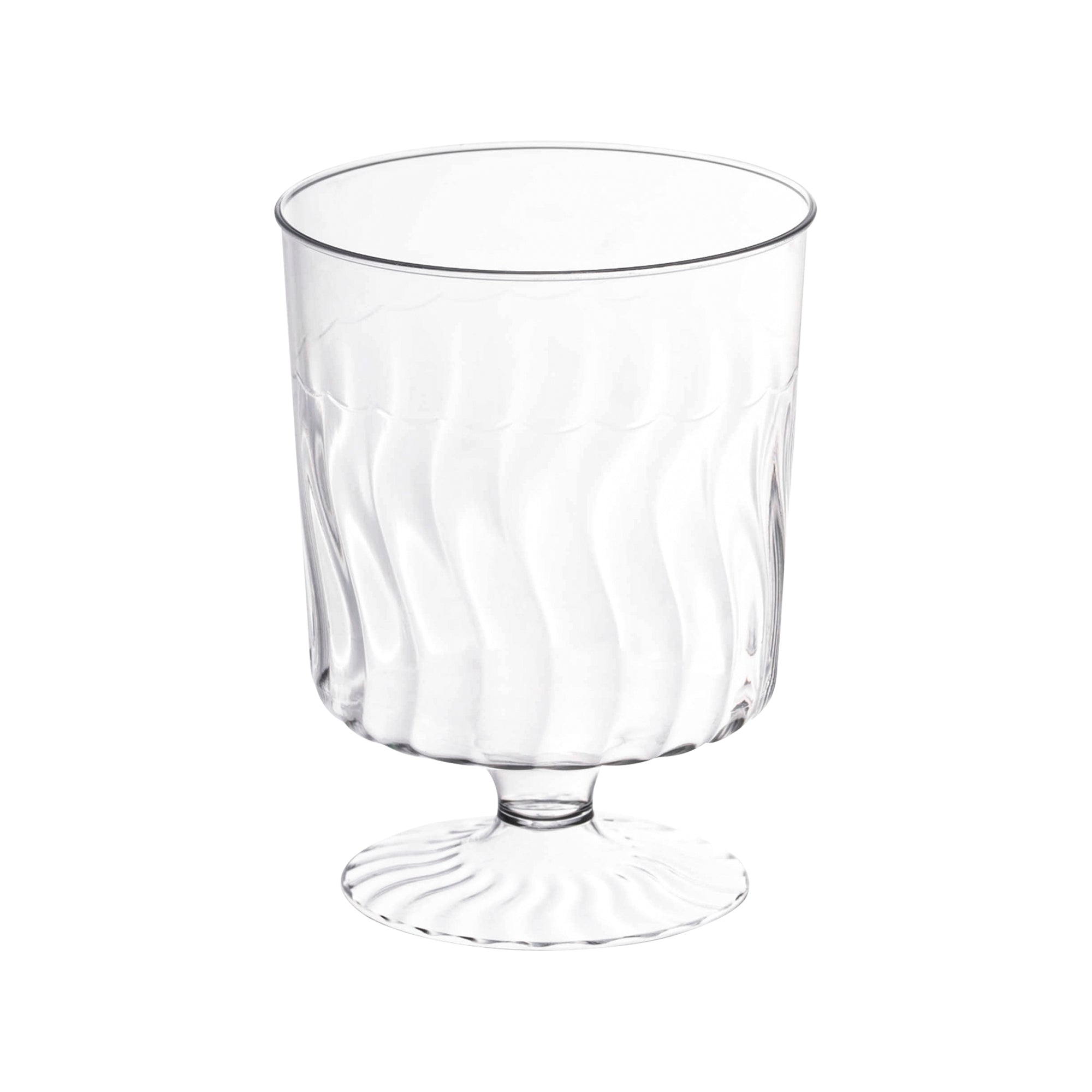 8 oz acrylic wine glasses 240 Glasses, 8 oz. Clear Plastic Pedestal Wine Glasses