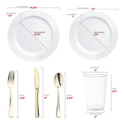 Constructed from BPA-free, recyclable plastic, this value set offers a safe, practical, and eco-conscious option for weddings and special events