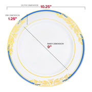 Crafted from recyclable, BPA-free plastic, this disposable dinnerware offers an eco-friendly and safe option for your events
