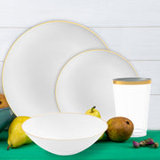 Featuring 54" x 108" black tablecloths, this set pairs contrast with classic charm