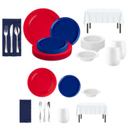 Fire up your patriotic celebration with the Classic Americana Set in red, white, and blue