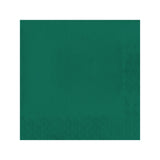 Hunter green paper cocktail napkins, 10" x 10", soft, absorbent, and stylish, ideal for serving drinks and appetizers