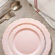 Includes 120 dinner plates, and 120 salad plates, providing ample quantity for large gatherings and smaller, intimate events