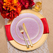 Labeled components of the Clear Pink Hammered Glass collection displayed with SKU 8860-PGVS20