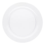 Large clear plate great for holding pasta dish at casual office party or picnic