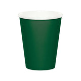 Hunter Green Round Paper Disposable Cups (9 oz.)