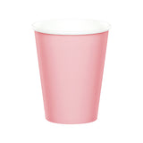 Classic Pink Round Paper Disposable Cups (9 oz.)