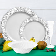 One Nation Set delivers elegant silver-toned dinnerware perfect for patriotic gatherings.