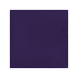 Purple paper beverage napkin unfolded to 10 x 10 inches, part of a 600-count pack ideal for parties and events