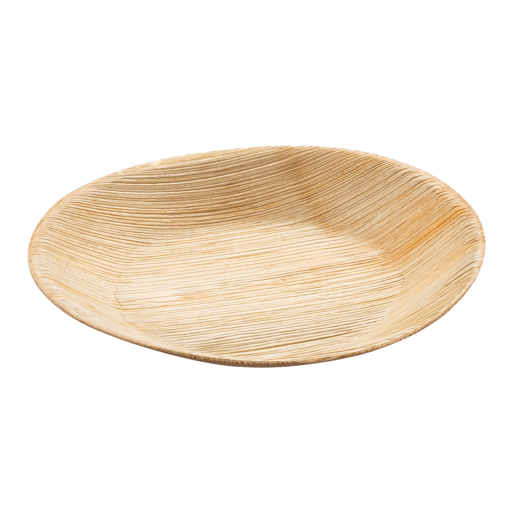 areca palm leaf plate 25 Plates, 6" Round Palm Leaf Eco Friendly Disposable Plates
