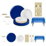 Royals fans celebrate in style with gold brushstroke plates and elegant white salad plates