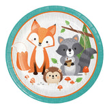 Wild One Round Disposable Paper Dinner Plates (9")