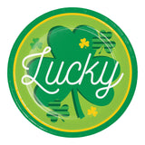 Irish Wishes Lucky Round Disposable Paper Dessert Plates (7")