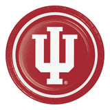 Indiana Univ Round Disposable Paper Dinner Plates (9")