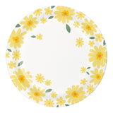 Sweet Daisy Round Disposable Paper Dessert Plates (7")
