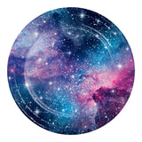 Galaxy Party Round Disposable Paper Dinner Plates (9")