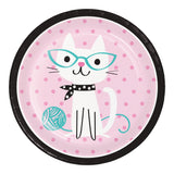 Purr-Fect Party Round Disposable Paper Dinner Plates (9")
