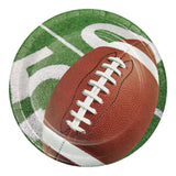 Football Party Round Disposable Paper Dessert Plates (7")