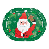Christmas Cheer Oval Dinner Paper Plates (9.25" x 12")