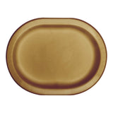 Glittering Gold Oval Dinner Paper Plates (9.25" x 12")